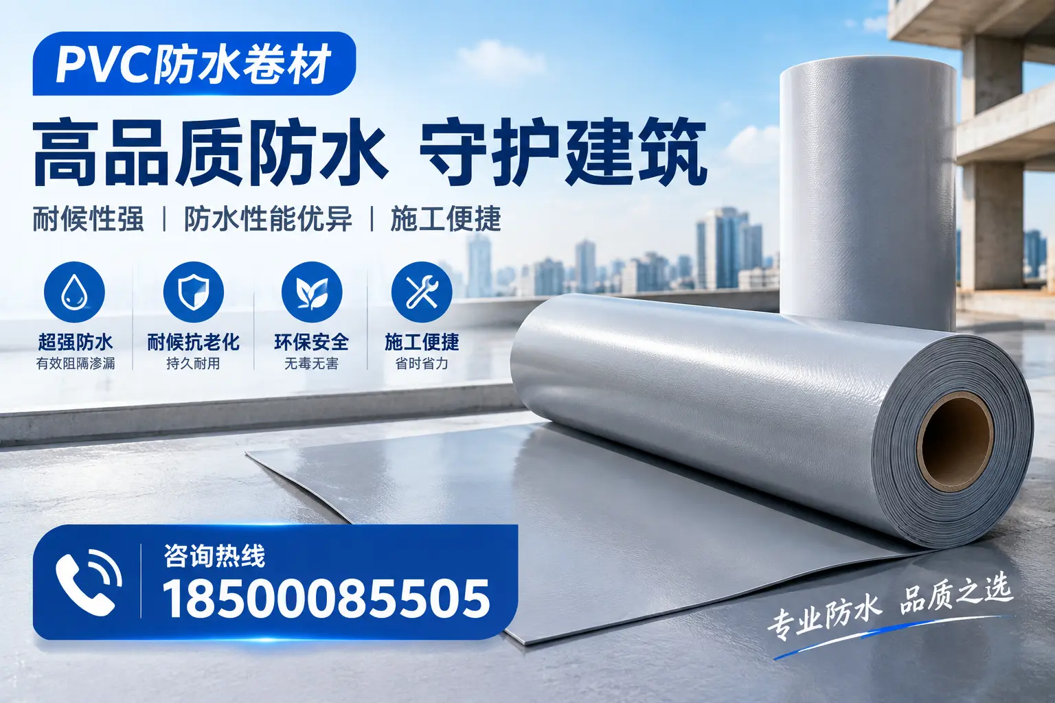 PVC防水卷材的防水效果评测，适合贺州的科学依据